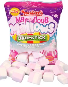 Påse med Swizzels Marvellous Drumstick Mallows - Marshmallows med smak av Drumstick 100 gram