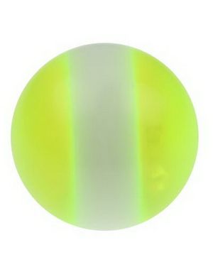 Yellow and White Akrylkula till 1,6 mm Stång