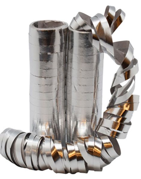 2 st Silverfärgade Folierade Serpentinband