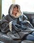 Snug Rug Eskimo Sherpa Fleece Hoodie i Rosa
