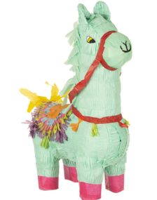 Mintgrønn Lama Pinata 42x34 cm