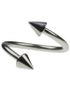 Basic Curve Ögonbrynspiercing med Spike Kulor