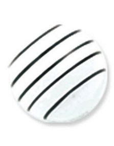 Black Stripes - Vit Akrylkula