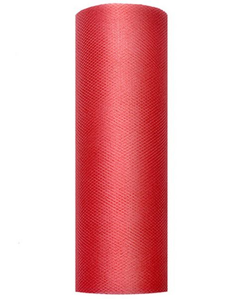 RÖD Bordslöpare i Tyll 15 cm x 9 meter