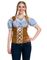 Oktoberfest Korsettopp med Fastsydd Blus
