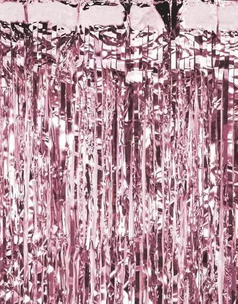 Guldfärgad Rose Partygardin/Glittergardin 100x200 cm