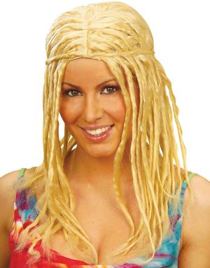 Blond Peruk med Dreads
