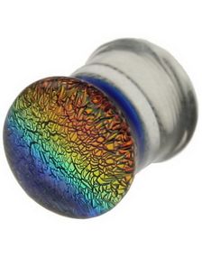 Pyrex Piercing Plugg - Glitter MultiColor
