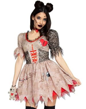 Dödliga Voodoo-dockan - Voodoodocka Maskeraddräkt Till Dam