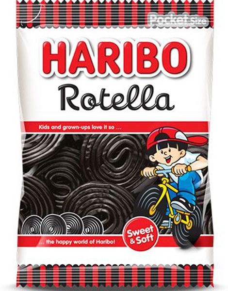 Haribo Rotella Lakritsrullar 80 gram
