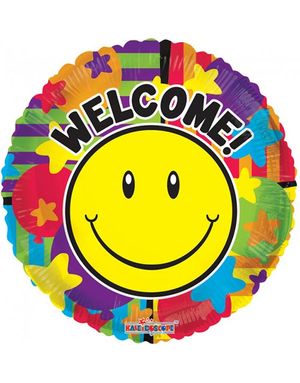 Welcome! - Folieballong 46 cm
