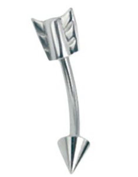 Pil - 1.2 x 8 mm Ögonbrynspiercing
