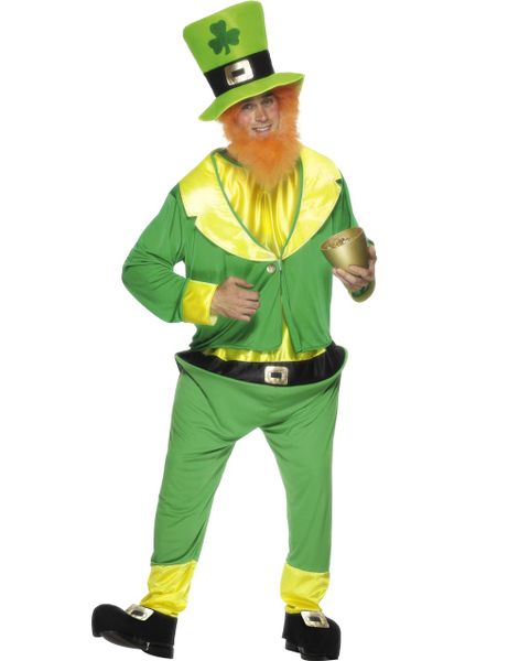 Komplett St. Patricks Day Kostym med Skägg