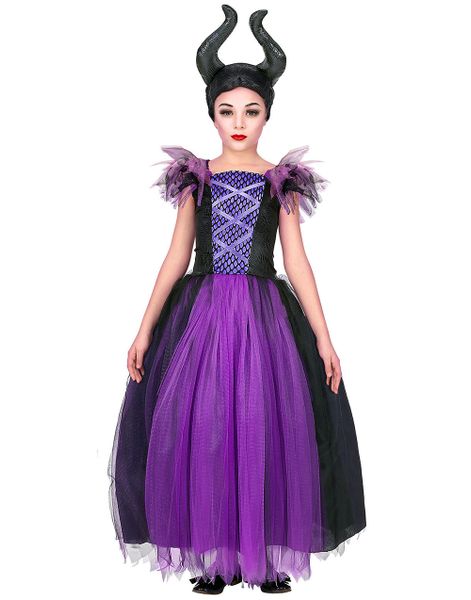Maleficent-Inspirerad Maskeraddräkt (Barn)