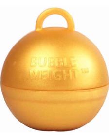 Bubble Weight - Guldfärgad Ballongvikt med Fästring