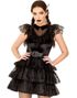 Svart Raving Rebel Kostyme Sett - 3 Deler - M