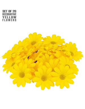 20 st Gula Dekorationsblommor
