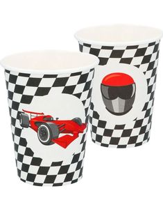 8 stk Papirkopper - Racing 210 ml
