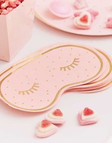 16 stk 16x10 cm Øyemaskeformede Servietter - Pamper Party