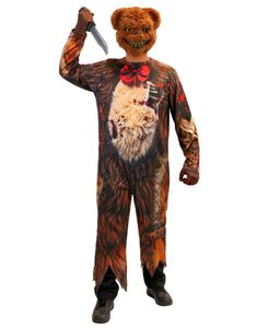 Zombie Bear - Kostyme til Voksen med Maske