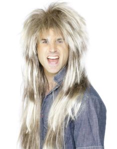 Extra Lång Mullet Peruk i Ljus Brun