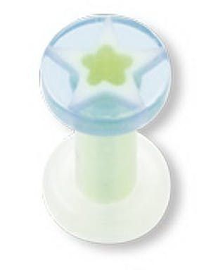 Blue Star Akryl - Piercing Plugg
