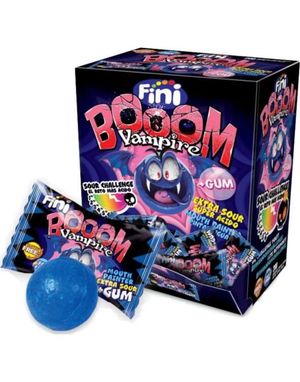 200 st Fini Booom Vampire - Supersurt Godis med Tuggummicentrum 1 kg