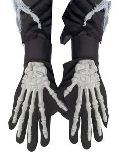3D Skeletthandskar (Maskeradtillbehör)
