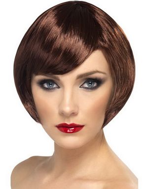 Bob Haircut Peruk - Brun