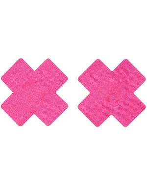 2 stk Rosa Pluss/Kryss Nipple Pasties