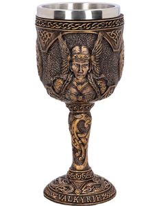 Valkyrie Goblet - Bronsfärgad Dryckesbägare 17 cm