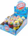 12 stk Dubble Bubble Mini Ball Machine - Liten tuggummiautomat 11 cm, Assorterade färger - Hel Låda