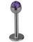 Labret med Glittrande Lila Stenar