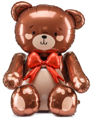 Söt Bamse Björn Folieballong 75x84 cm