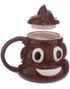 Brun Poop Emoji Kopp med Lock