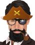 Piratglasögon med Hatt, Skägg och Pipa