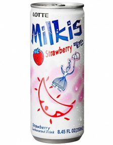 Milkis Strawberry and Milk Flavour - Brus med Jordbær- og Melkesmak 250 ml (Korea)