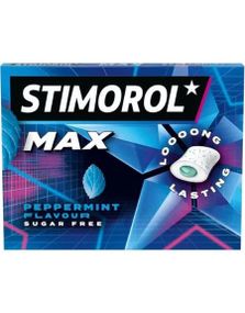 Stimorol Max Splash Peppermint - Tyggegummi med Spearmintsmak og Fyll 19,8 g