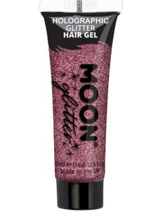 Rosa Holografisk Glitter Hårgele 20 ml