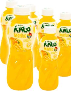6 st Kato Fruit Juice Nata De Coco Mango - Juice med Mangosmak och Kokosgelébitar - Helt Paket 6x320 ml (Thailand)
