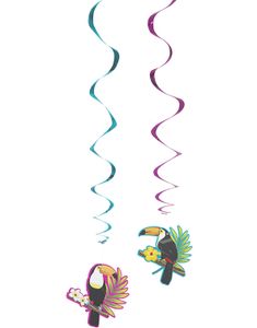 2 stk Hengende Dekorasjoner - Toucan