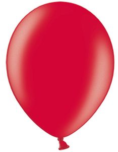 Röd Metallic Ballonger 30 cm - 100 stk MEGAPACK