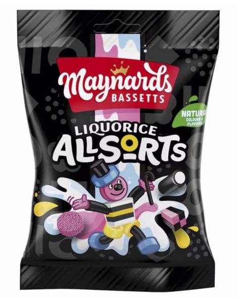 110 gram Maynards Bassetts Liquorice Allsorts / Engelsk Lakritskonfekt