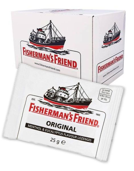 48 st Fisherman's Friend Original Med Smak Av Menthol Och Eucalyptus - Hela Lådan 1,2 Kg