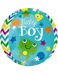Baby Boy Orbz / Ballongbubbla Folieballong 38 cm