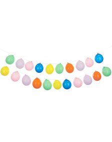 Multibruk Ballonggirlander med 20 Fargerike Ballonger