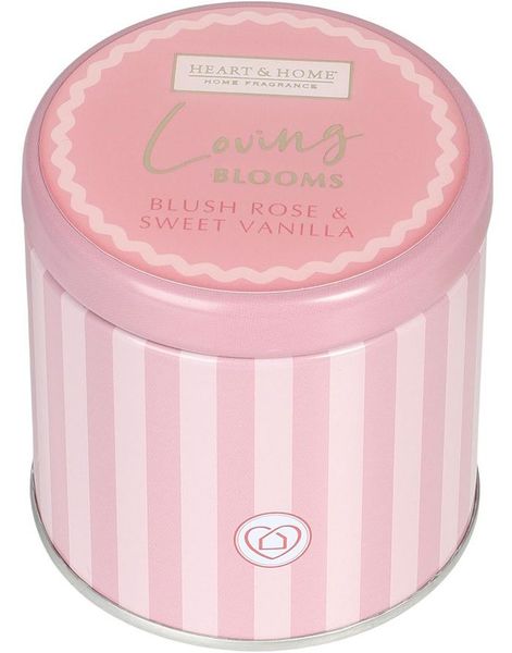 Heart & Home Loving Blooms - Lite Duftlys i Tinnboks