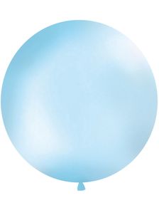 LJUSBLÅ Pastellfärgad Rund JUMBO Ballong 1 meter