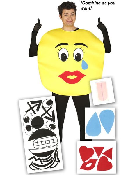 DIY Emoji Kostym - Klipp till Emoticons Själv