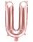 Rose Gullfarget Bokstavballonger A-Z - 35 cm 